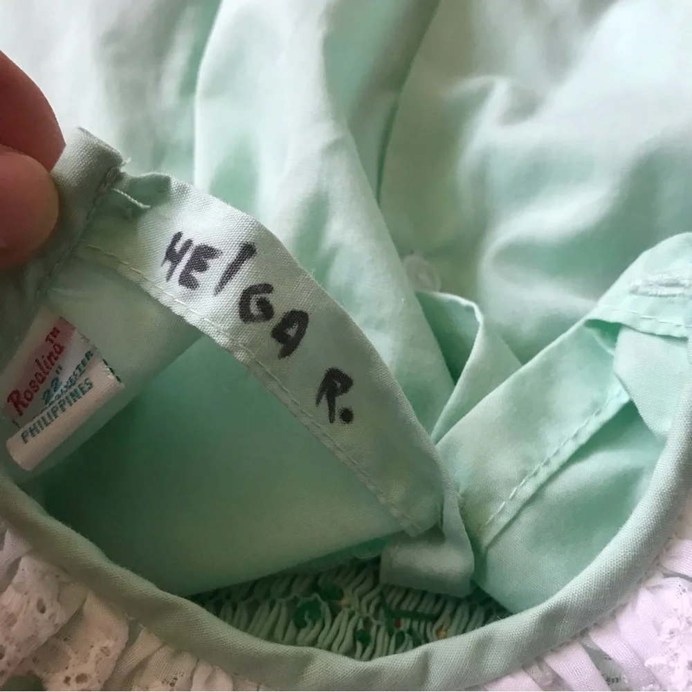 Vintage Rosalina Smocked Dress Size 22” - Picture 6 of 11